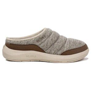 KURU Draft 2 Cloud Slip On Slippers House Shoes Padded Comfort in Oatmeal Sand 8